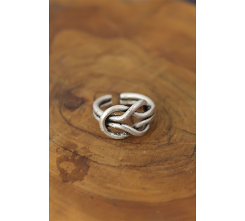 Düğüm Model Metal Ayarlanabilir Erkek Yüzük - TJ-EY452