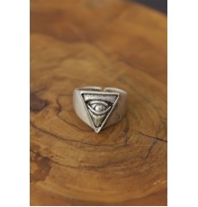 Göz Detay Metal Ayarlanabilir Erkek Yüzük - TJ-EY453