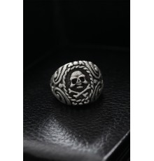 Ayarlanabilir Desenli Kurukafa Model Erkek Yüzük - TJ-EY500