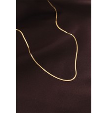 Çelik Gold Renk 60 cm İnce İtalyan Zincir Kolye - TJ-BKO6227