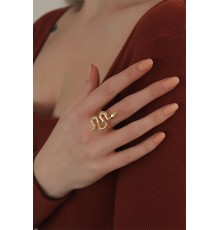 Ayarlanabilir Gold Renk Yılan Yüzük - TJ-BYK2254
