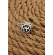 Antik Gümüş Renk Selçuklu Kartalı Ayarlanabilir Erkek Yüzük - TJ-EY583