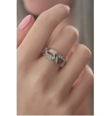 Gümüş Renk Zirkon Taşlı Kadın Yüzük - TJ-BYK2426
