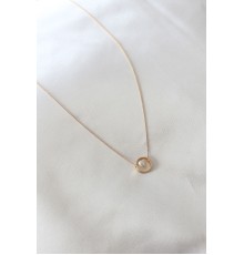 Gold Renk Minimal Kalp Figür Kadın Kolye - TJ-BKO6850