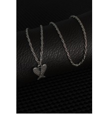 Gümüş Renk Kanat Figür Erkek Kolye - TJ-ERK1242