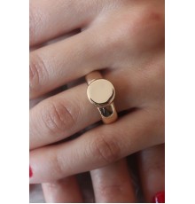 Gold Renk Daire Model Kadın Yüzük - TJ-BYK2500