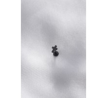 316L Cerrahi Çelik Siyah Renk Tragus Piercing - TJ-PR1151