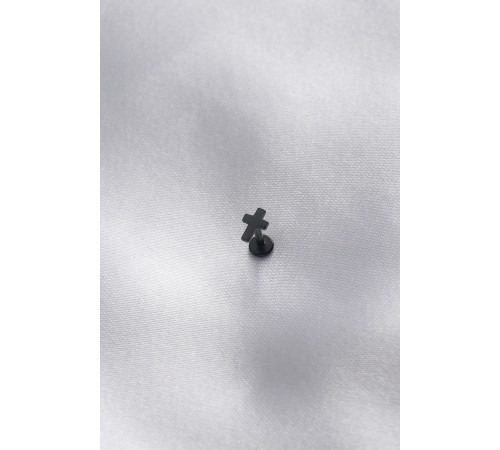 316L Cerrahi Çelik Siyah Renk Tragus Piercing - TJ-PR1151