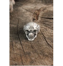 Antik Gümüş Renk Palyaço Model Ayarlanabilir Erkek Yüzük - TJ-EY595