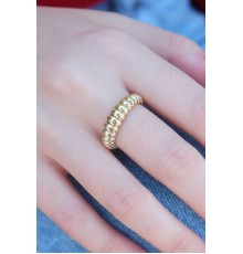 Gold Renk Sarmal Model Kadın Yüzük - TJ-BYK2589