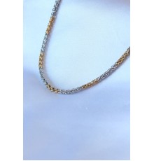 316L Çelik Mix Renk Kalın Zincir Model Erkek Kolye - TJ-ERK1320