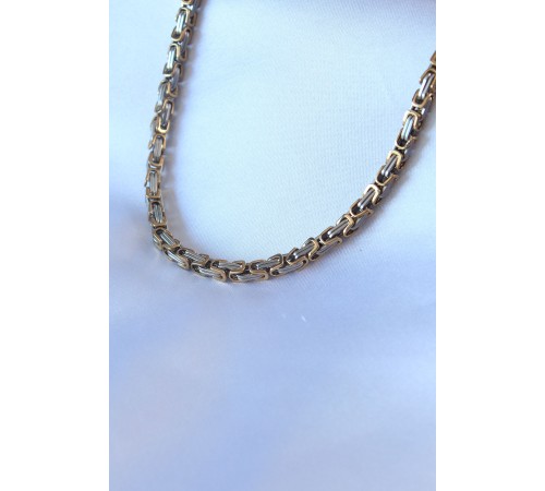 316L Çelik Mix Renk Kral Zincir Model Erkek Kolye - TJ-ERK1321