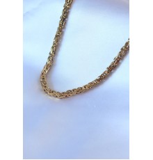 316L Çelik Gold Renk Kral Zincir Model Erkek Kolye - TJ-ERK1323