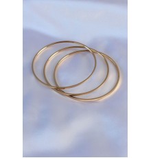 316L Çelik Gold Renk Ajda Model Kadın 65 mm Bilezik - TJ-BB5361