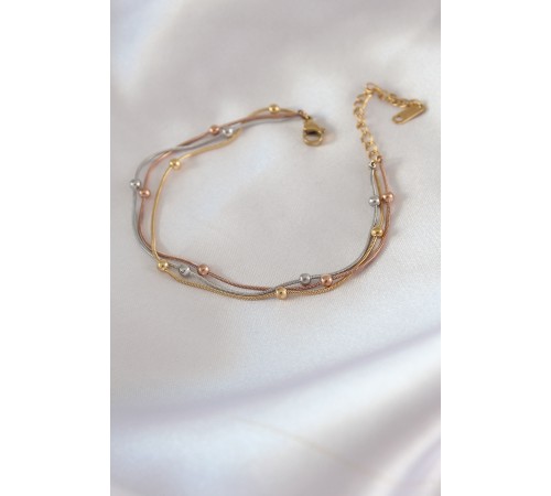 316L Çelik Mix Renk Minimal Toplu Kadın Bileklik - TJ-BB5438