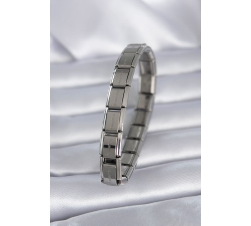 316L Çelik Gümüş Renk Nominaition Model Kadın Bileklik - TJ-BB5541