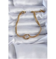 316L Çelik Gold Renk Düğüm Model Kadın Bileklik - TJ-BB5584