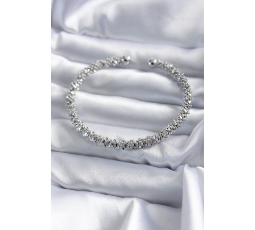 316L Çelik Gümüş Renk Kadın Bileklik - TJ-BB5644