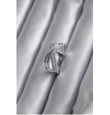 Gümüş Renk Zirkon Taşlı Kadın Yüzük - TJ-BYK2821
