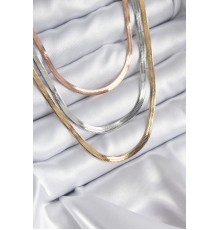 316L Çelik Mix Renk İtalyan Zincir Model Kadın Kolye - TJ-BKO8208