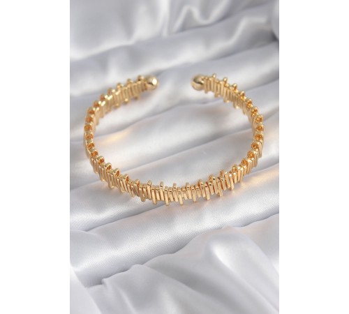 316L Çelik Gold Renk Dorika Model Kadın Bileklik - TJ-BB5780