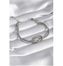 316L Çelik Çelik Gold Renk İtalyan Zincir Düğüm Model Kadın Bileklik - TJ-BB5860