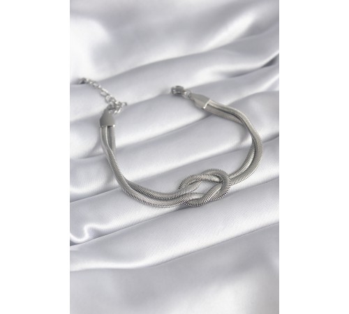 316L Çelik Çelik Gold Renk İtalyan Zincir Düğüm Model Kadın Bileklik - TJ-BB5860