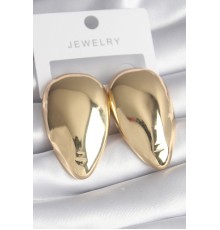Pirinç Gold Renk Badem Model Kadın Küpe - TJ-BKP8545