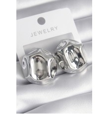 Pirinç Gümüş Renk İşlemeli Top Model Kadın Küpe - TJ-BKP8558