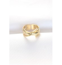 Kalın Gold Renk Ayarlanabilir Yüzük - TJ-BYK3103