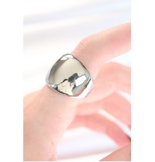 Silver Renk Ayarlanabilir Bombeli Ayna Yüzük - TJ-BYK3122