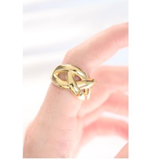 Düğüm Model Gold Renk Ayarlanabilir Yüzük - TJ-BYK3126