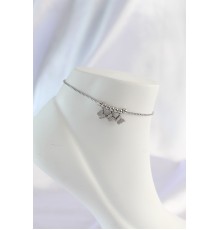 316L Çelik Gümüş Renk Minimal Tasarımlı Halhal - TJ-HH1570