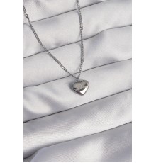 316L Çelik Gümüş Renk Kalp Model Love Kolye - TJ-BKO8932