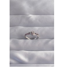 Pirinç Gümüş Renk Renkli Zirkon Taşlı Ayarlamalı Yüzük - TJ-BYK3270