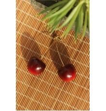 Gold Renk Kiraz Model Kadın Küpe - TJ-BKP6727