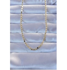 Pirinç Gold Renk Parçalı Ezme Kolye - TJ-BKO9272