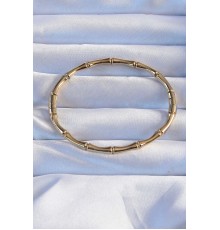 316L Çelik Altın Renk Kemik Model Bileklik - TJ-BB6392