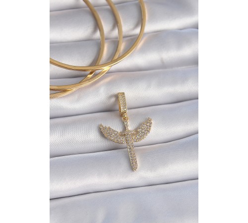 Pirinç Gold Renk Zirkon Taşlı Mikail Model Ajda Charm - TJ-BC1003