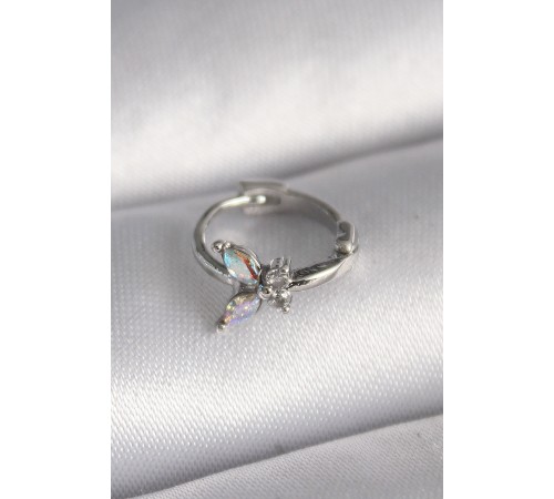 316L Çelik Gümüş Renk Zirkon Taşlı Model Tragus Piercing - TJ-PR1327