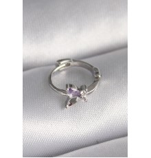 316L Çelik Gümüş Renk Zirkon Taşlı Model Tragus Piercing - TJ-PR1329