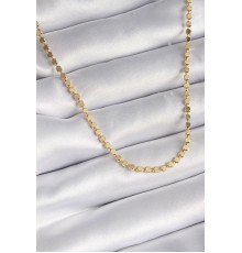 316L Çelik Gold Renk Ezme Kadın Kolye - TJ-BKO9519