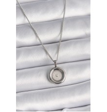 316L Çelik Gümüş Renk Zincir Gümüş Renk Altın Model Kadın Kolye - TJ-BKO9571