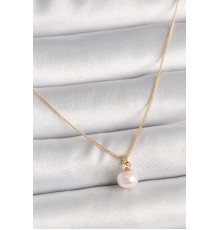 Pirinç Gold Renk İnci Model Kadın Kolye - TJ-BKO9832