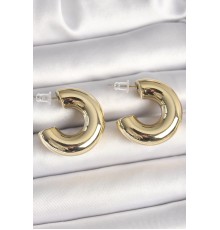 Pirinç Gold Renk Yarım Halka Model CCB Kadın Küpe - TJ-BKP10375