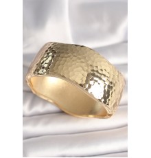 Pirinç Gold Renk İşleme Desenli Kadın Kelepçe - TJ-BB6858