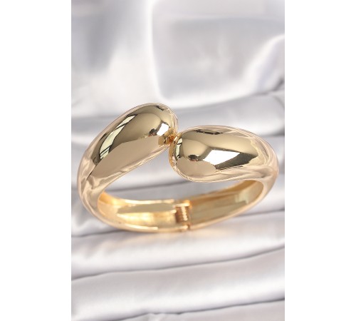 Pirinç Gold Renk Damla Model Kadın Kelepçe - TJ-BB6861