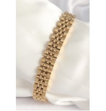 316L Çelik Gold Renk Zincir Model Erkek Bileklik - TJ-EB3722