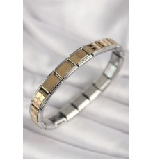 316L Çelik Mix Renk Yazılı Nomination Model Kadın Bileklik - TJ-BB6875