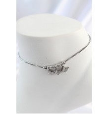 316L Çelik Gold Renk Minimal Kalp Model Renkli Zirkon Taşlı Halhal - TJ-HH1630